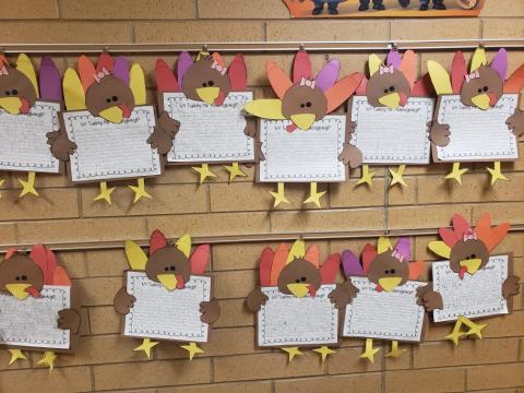 3rd graders write what to eat instead of turkey