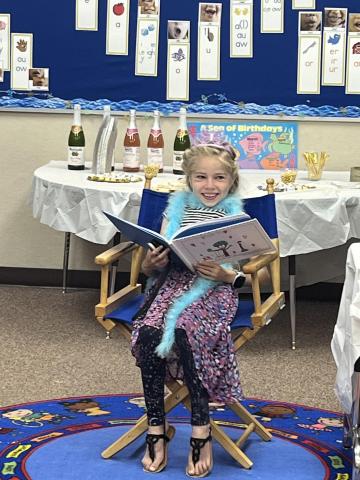 Dressed up to read their stories 