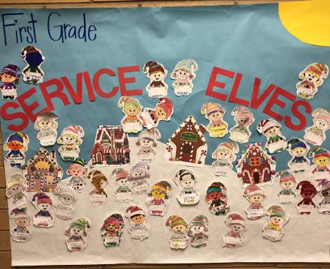 1st Grade Secret Elves Mural