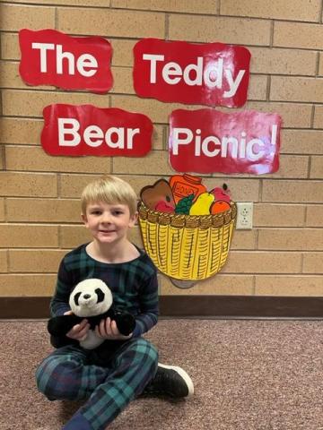 Kindergartener at Teddy Bear Picnic