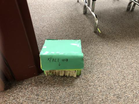 Leprechaun trap made out of a box