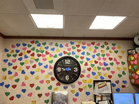 Hearts from students